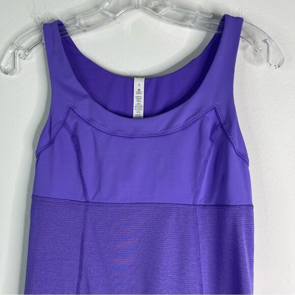 Lululemon purple Ra Ta Ta topper cinch athletic activewear tank top 6 - Picture 2 of 9